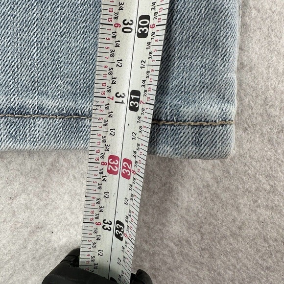 Indigo Rein High Rise Flare Leg Curvy Jeans Womens 15 Stretch Denim Blue Ripped - Picture 11 of 14